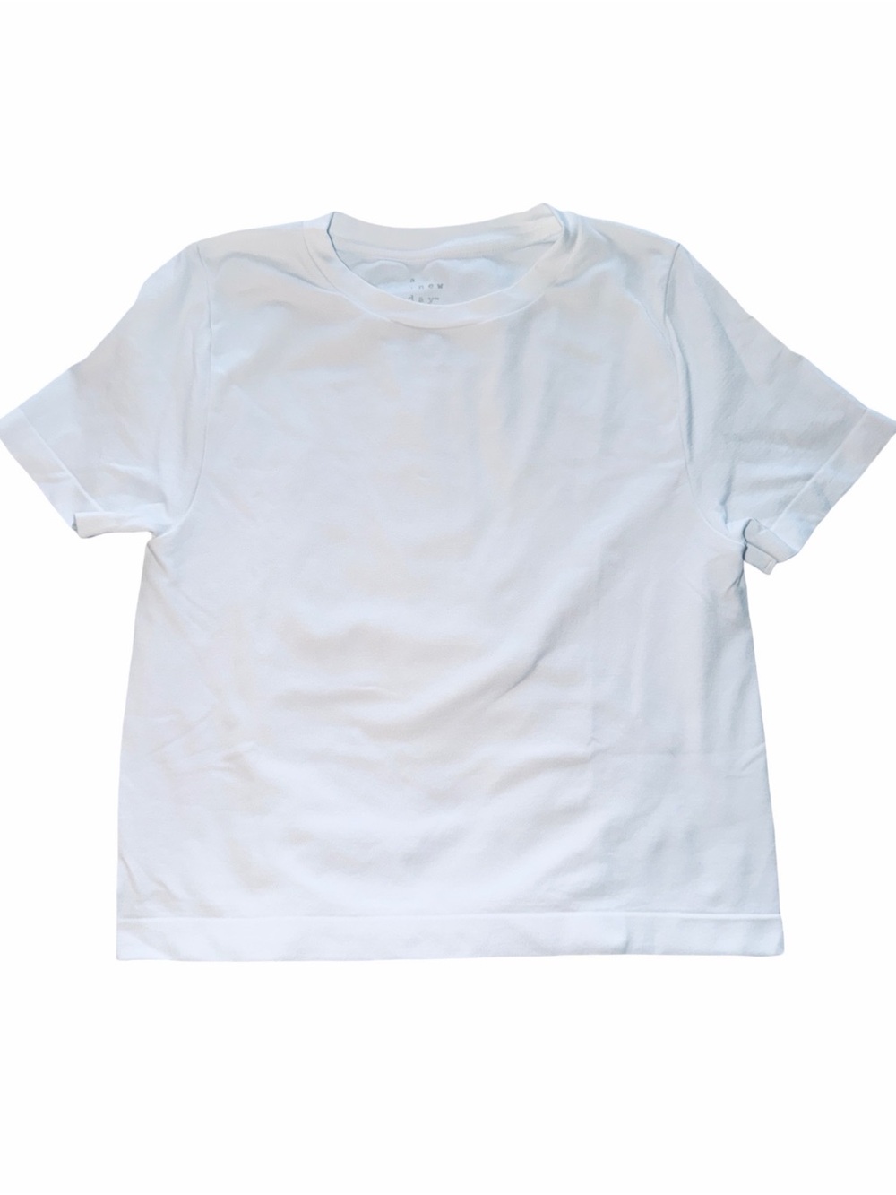 a new day White Short Sleeve Crewneck Tee